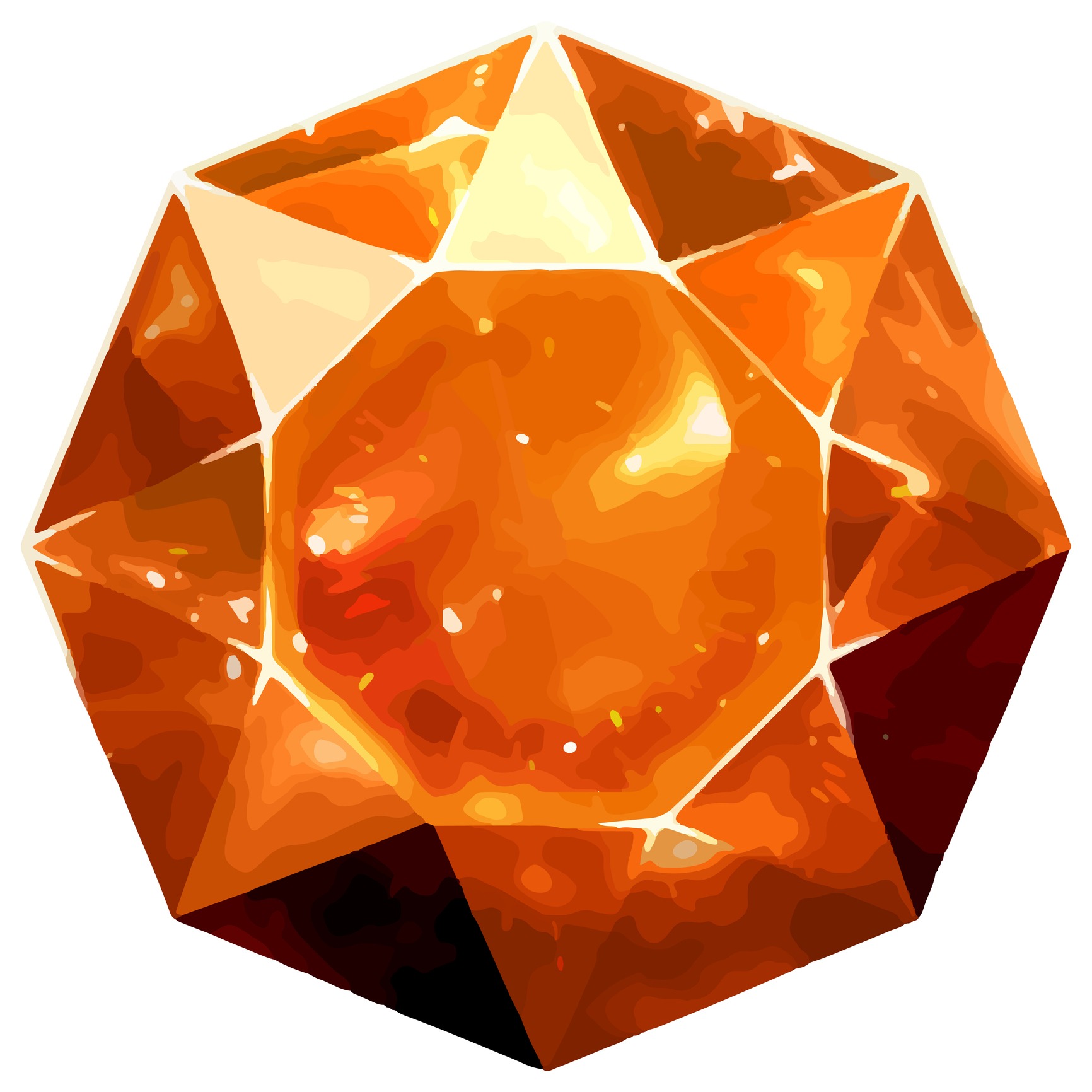 November birthstone/jewel topaz loose vector material