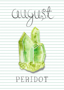 August Peridot Birthstone