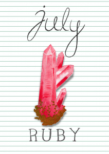 July Ruby Birthstone