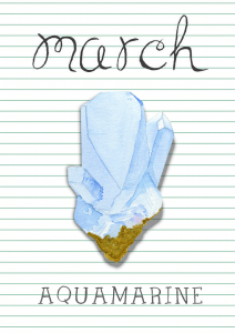 March Aquamarine Birthstone