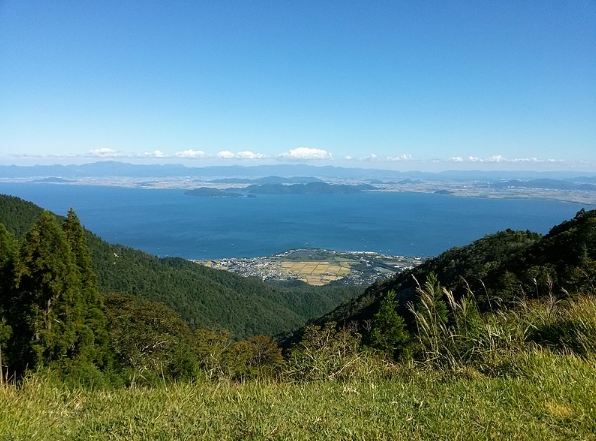View of Lake Biwa from Kitahira-Tōge Pass