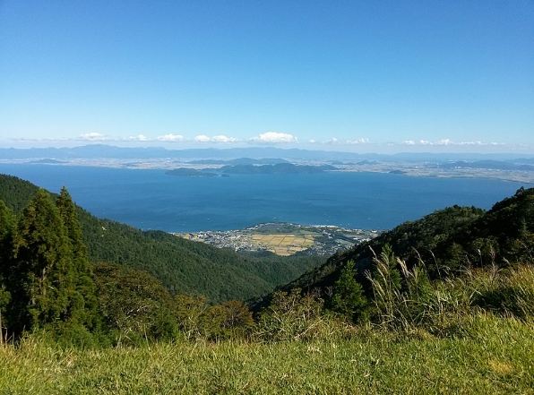 View of Lake Biwa from Kitahira-Tōge Pass